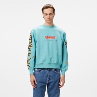  Story Of Angels Soa Budha Dream Romance  Erkek Mavi Sweatshirt