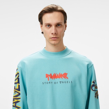  Story Of Angels Soa Budha Dream Romance  Erkek Mavi Sweatshirt