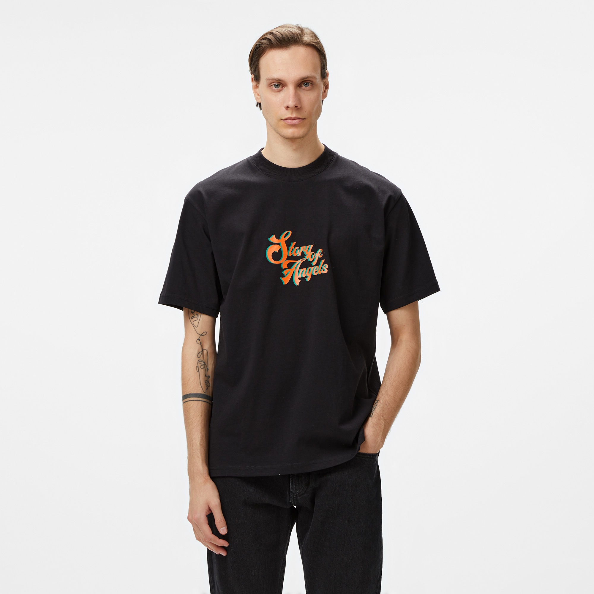 Story Of Angels Soa Ganesha Dream  Erkek Siyah T-Shirt