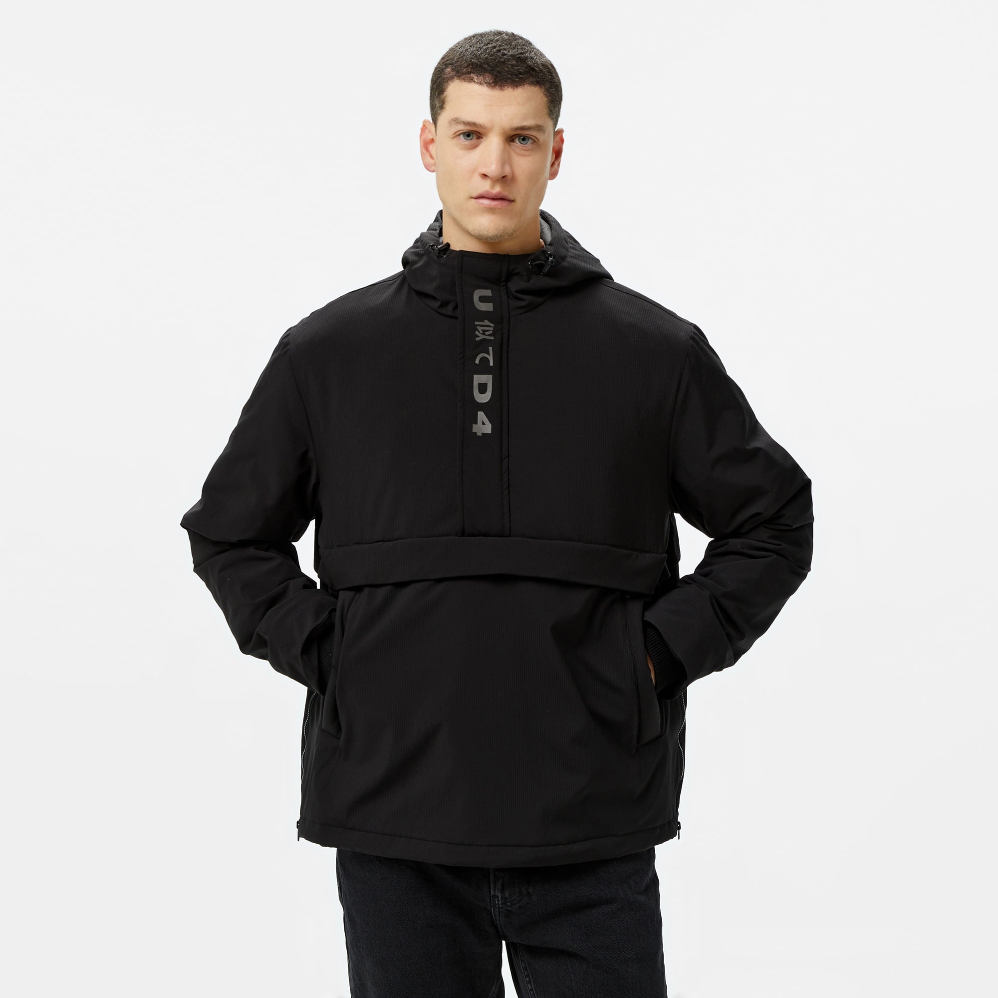 UNITED4 Erkek Siyah Mont