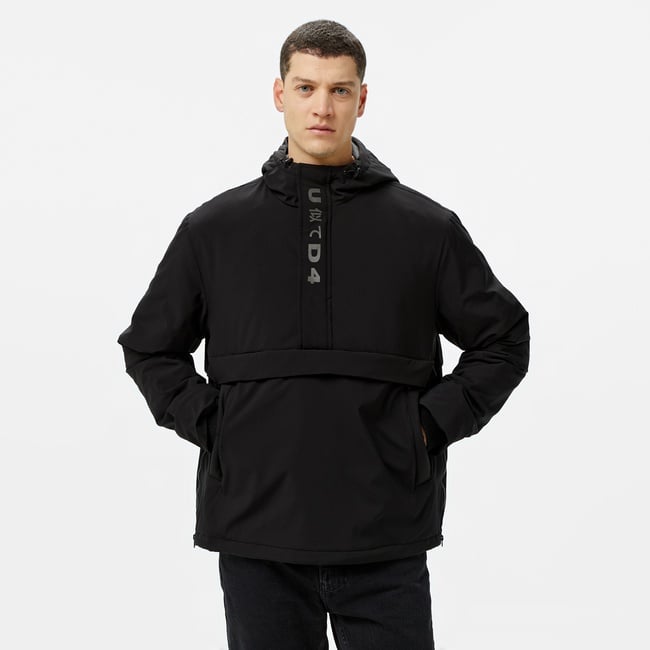  UNITED4 Erkek Siyah Mont