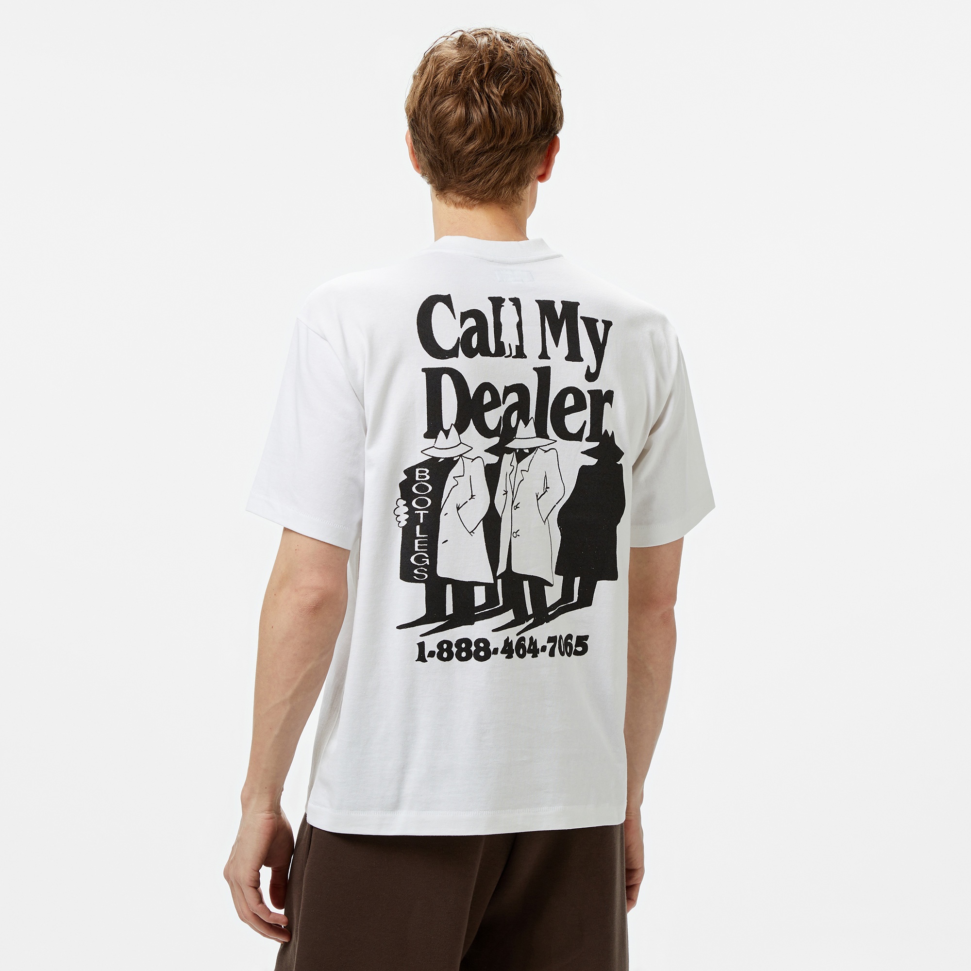 Market Call My Dealer Erkek Beyaz T-Shirt