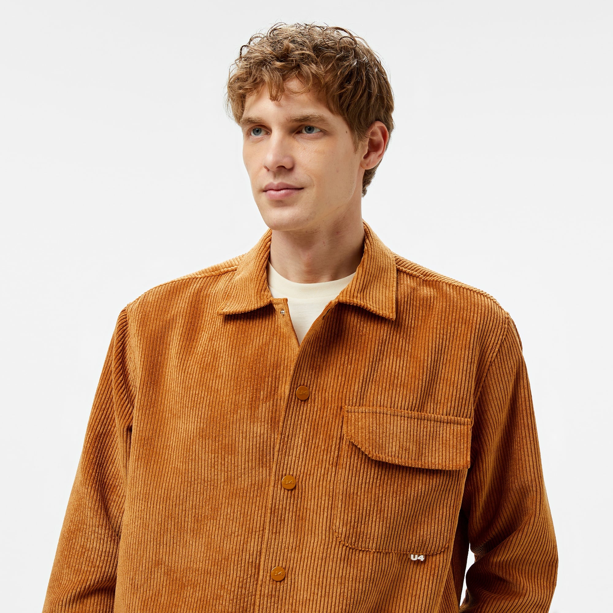 UNITED4 Erkek Kahverengi Gömlek