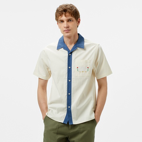  The Hundreds Giles SS Woven Erkek Beyaz Gömlek