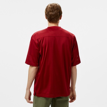  The Hundreds Division Football Jersey Erkek Bordo T-Shirt