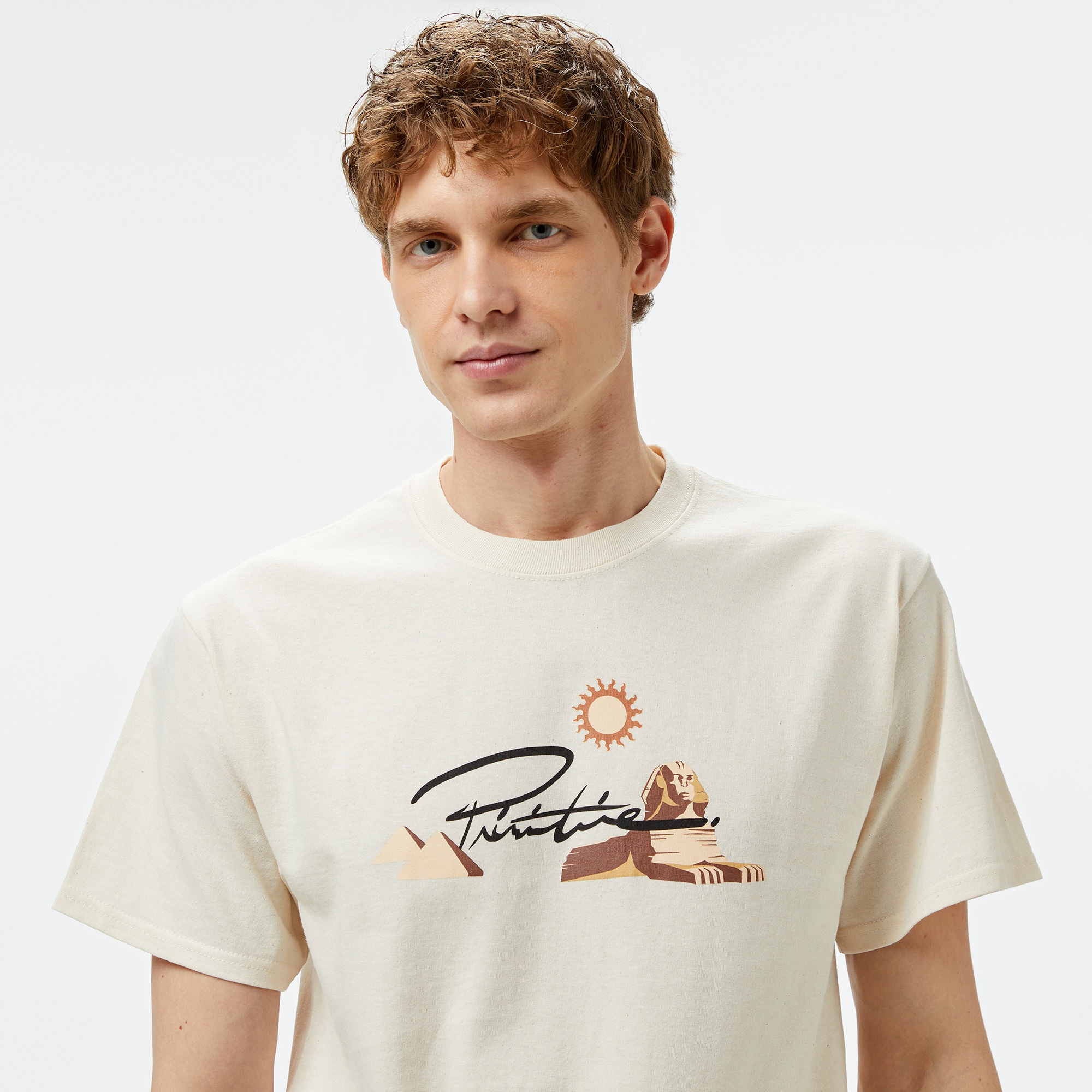Primitive Passage Erkek Krem T-Shirt