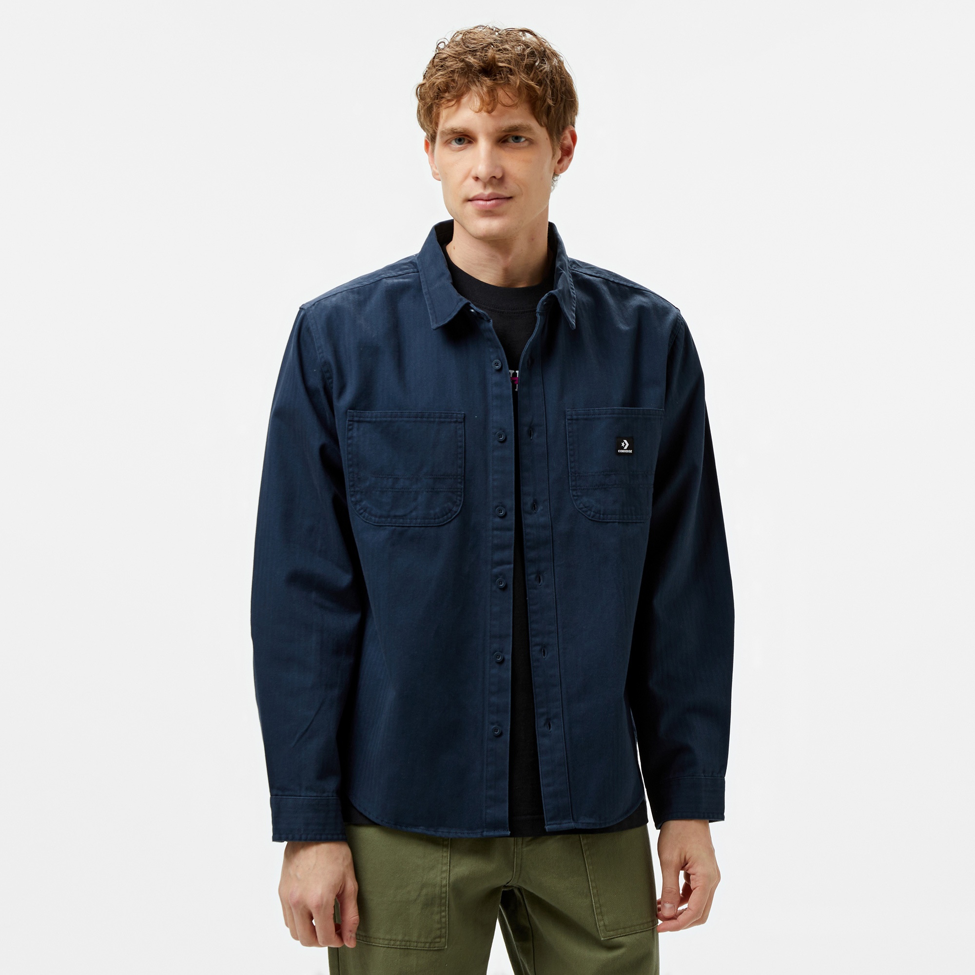Converse Erkek Cepli Lacivert Gömlek