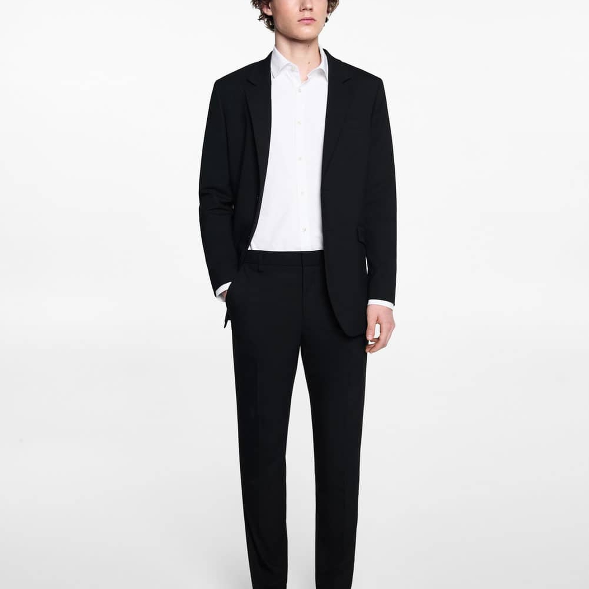 Mango Çocuk Slim Fit Pantolon Takım Siyah