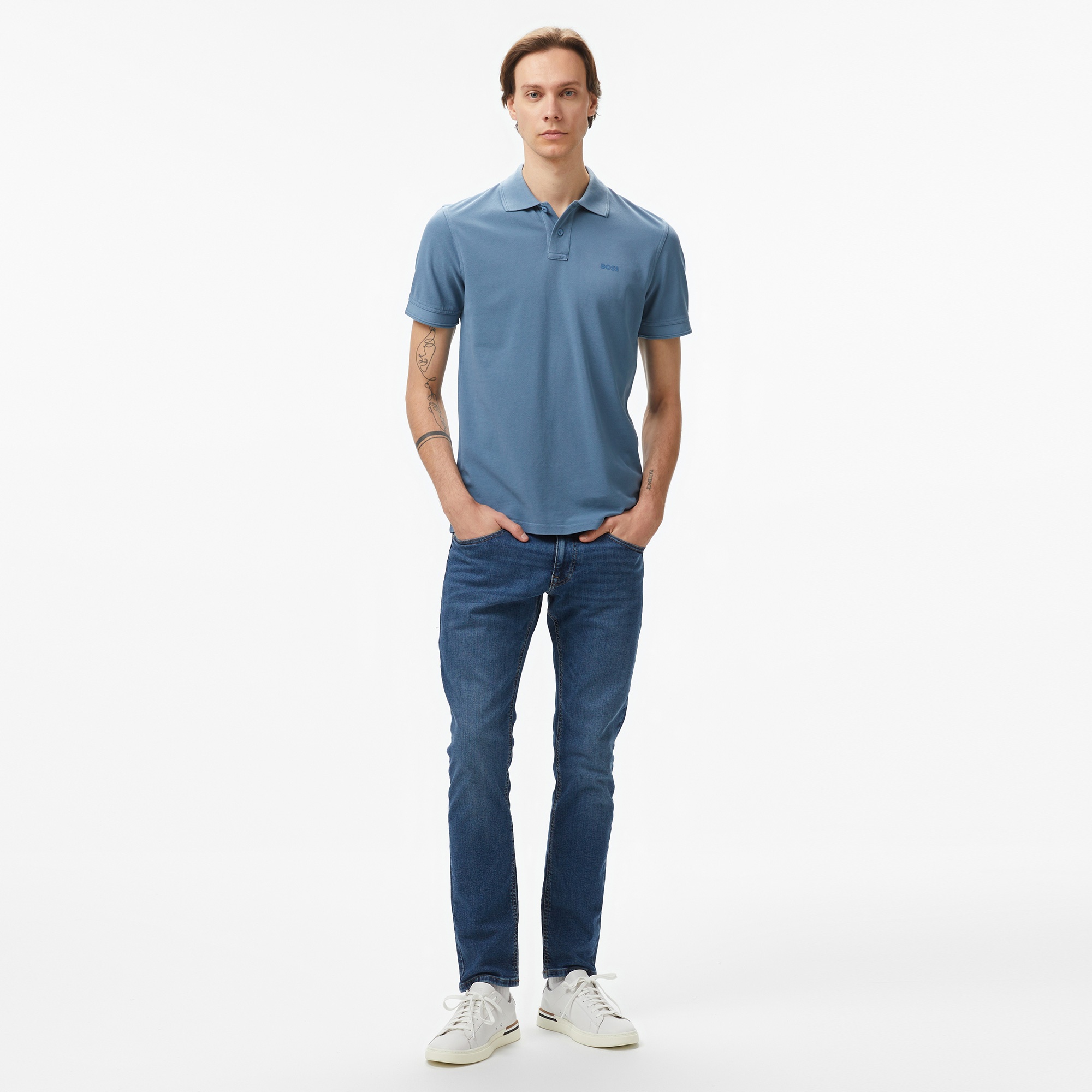 Boss Prime Erkek Mavi Polo