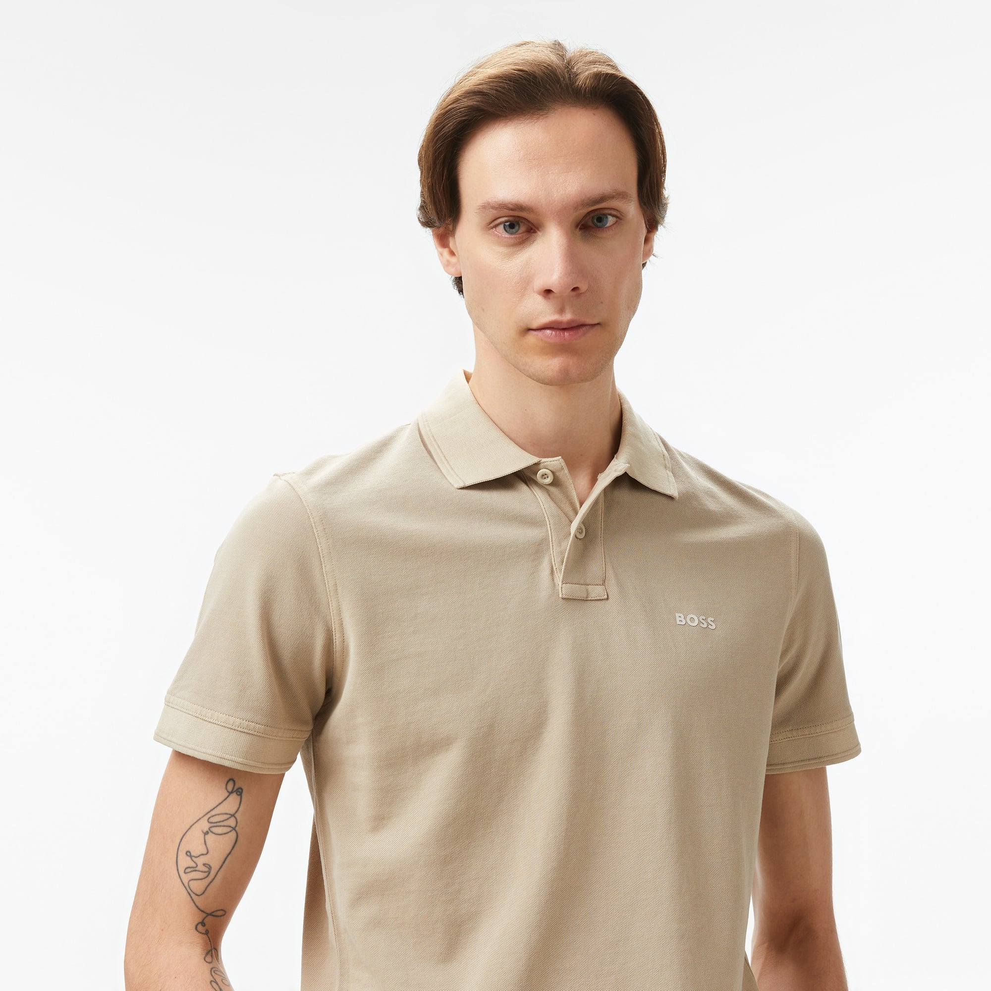 Boss Prime Erkek Bej Polo