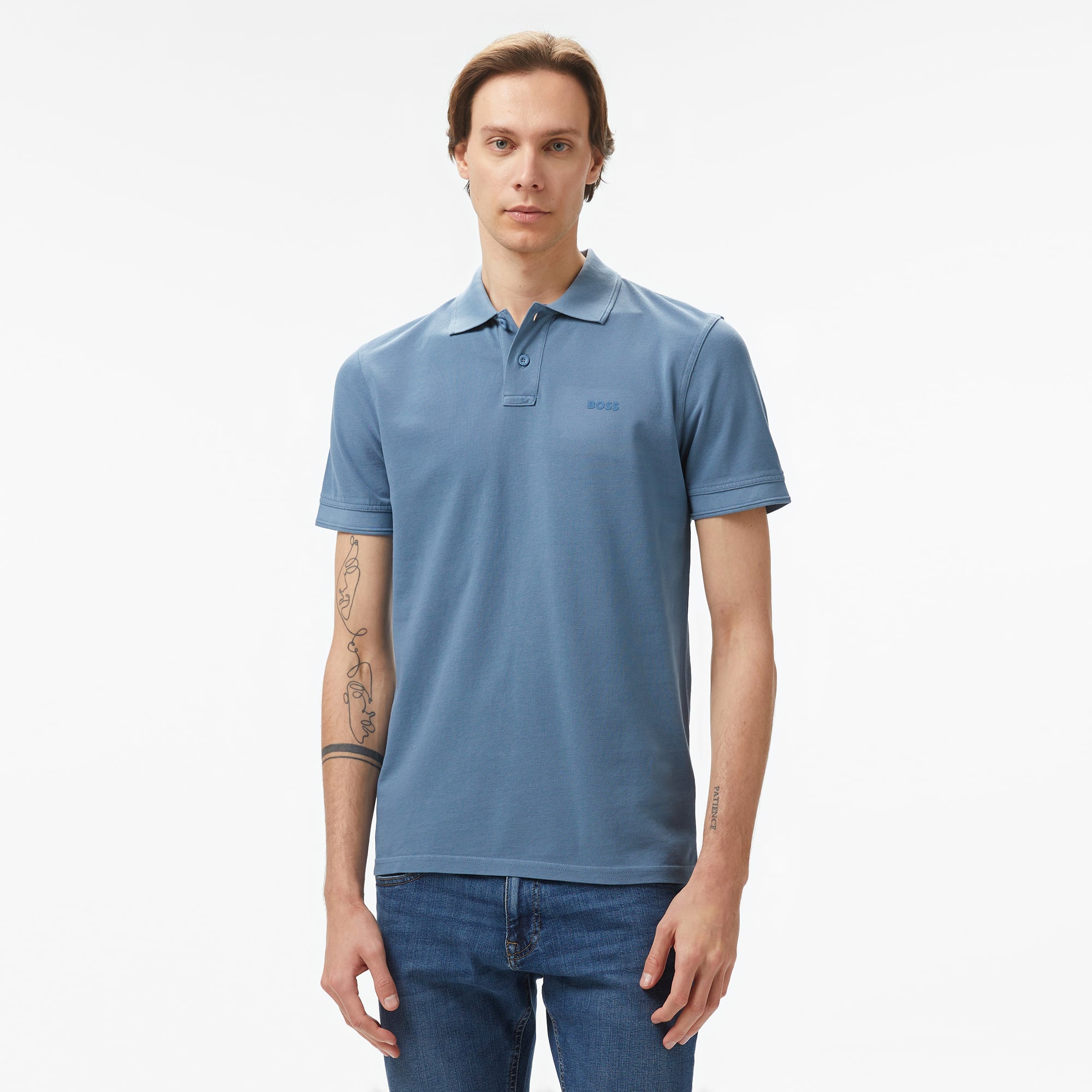  Boss Prime Erkek Mavi Polo