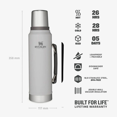  Stanley 1.1L Classic Vakumlu Gri Termos
