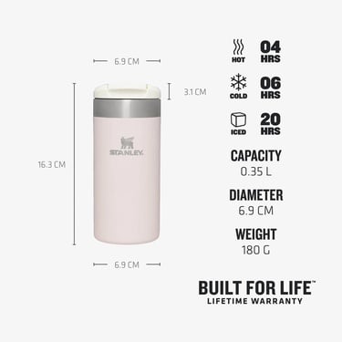  Stanley The Aerolight Transit Mug 0.35 L Pembe Termos