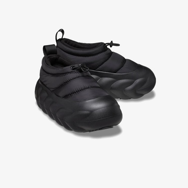  Crocs Overpuff Shorty Kadın Siyah Terlik