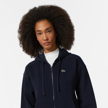  Kadın Regular Fit Kapüşonlu Lacivert Sweatshirt