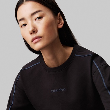  Calvin Klein Kadın Siyah Pijama Üstü