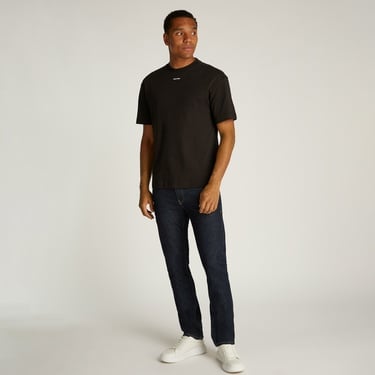  Calvin Klein Nano Logo İnterlo Erkek Siyah T-Shirt