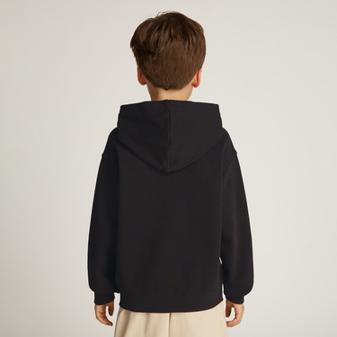  Calvin Klein Large Shifted Çocuk Siyah Sweatshirt