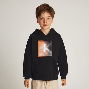  Calvin Klein Large Shifted Çocuk Siyah Sweatshirt