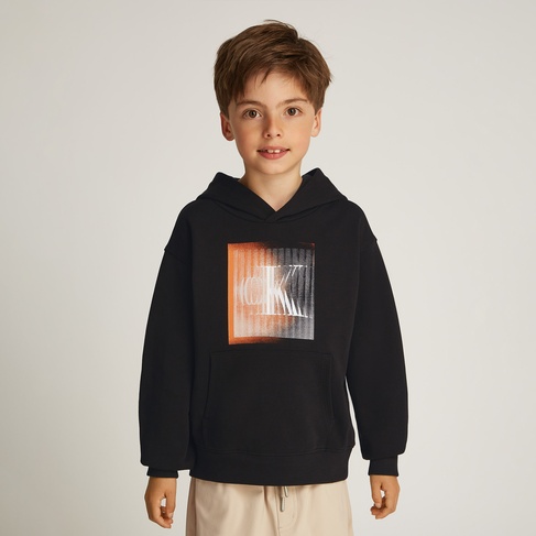  Calvin Klein Large Shifted Çocuk Siyah Sweatshirt