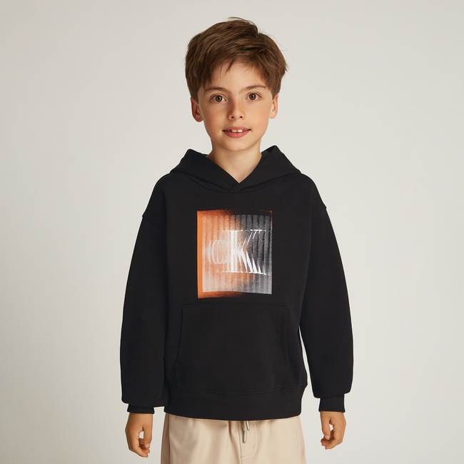  Calvin Klein Large Shifted Çocuk Siyah Sweatshirt