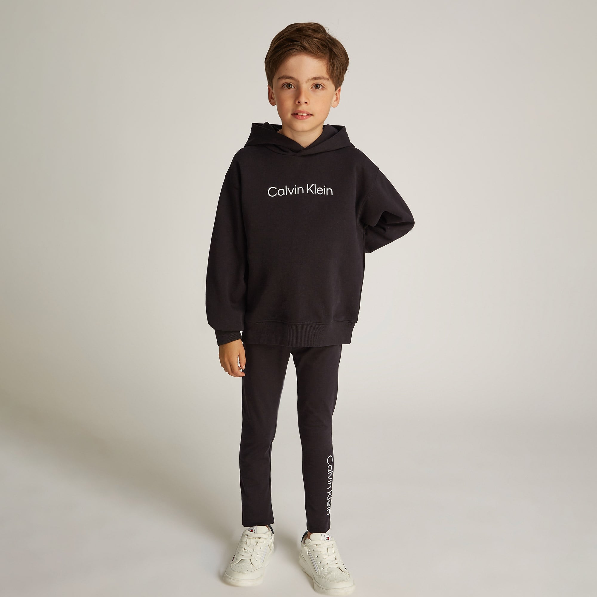 Calvin Klein Relax Legging Set Çocuk Siyah Eşofman Takımı