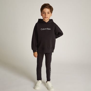  Calvin Klein Relax Legging Set Çocuk Siyah Eşofman Takımı
