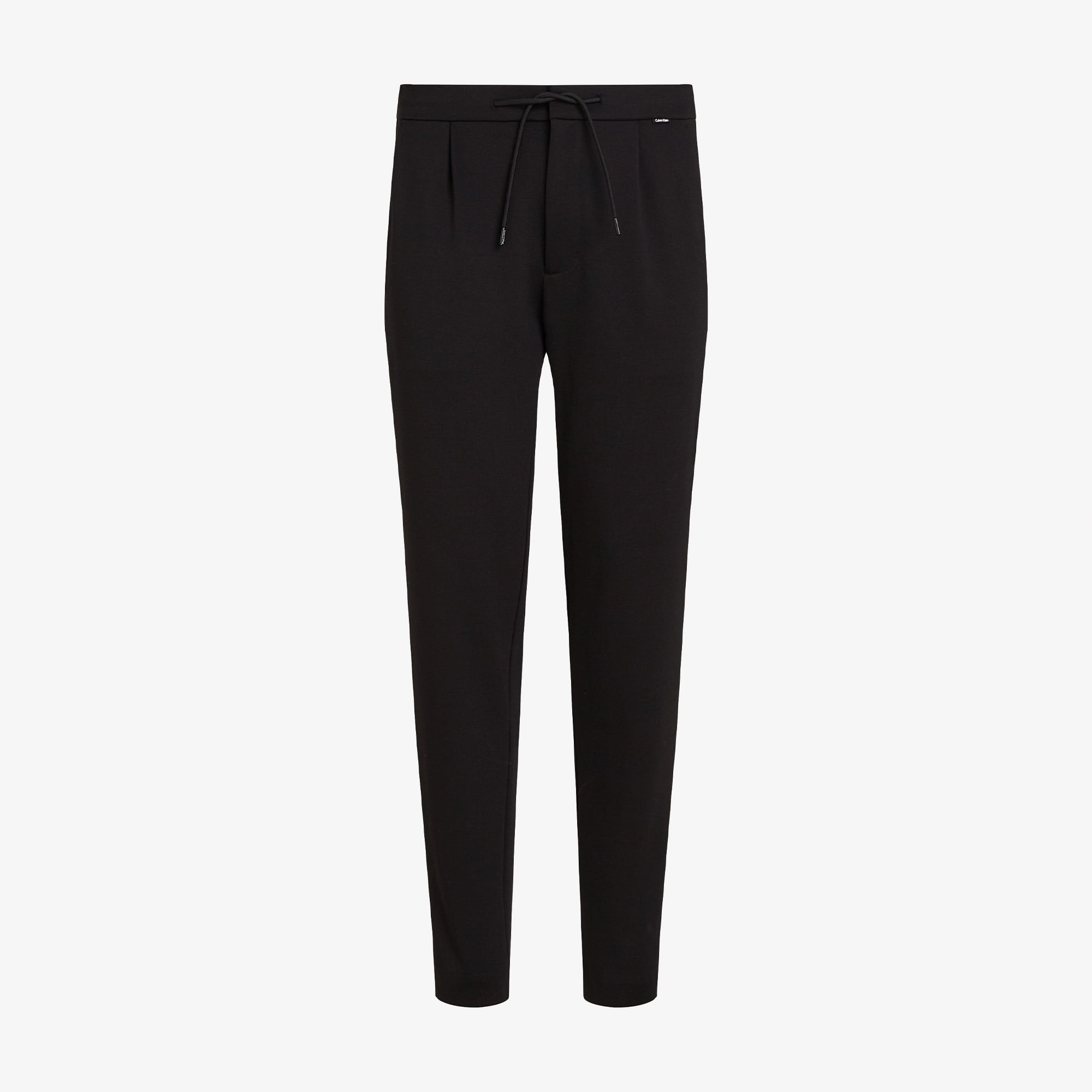 Calvin Klein Comfort Knit Tapered Pleat Erkek Siyah Pantolon