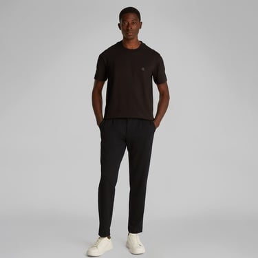 Calvin Klein Comfort Knit Tapered Pleat Erkek Siyah Pantolon