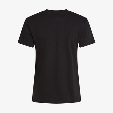 Calvin Klein Glossy Monologo Regular Kadın Siyah T-Shirt