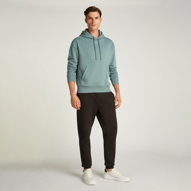  Calvin Klein Split Line Logo Jogger Erkek Siyah Eşofman Altı