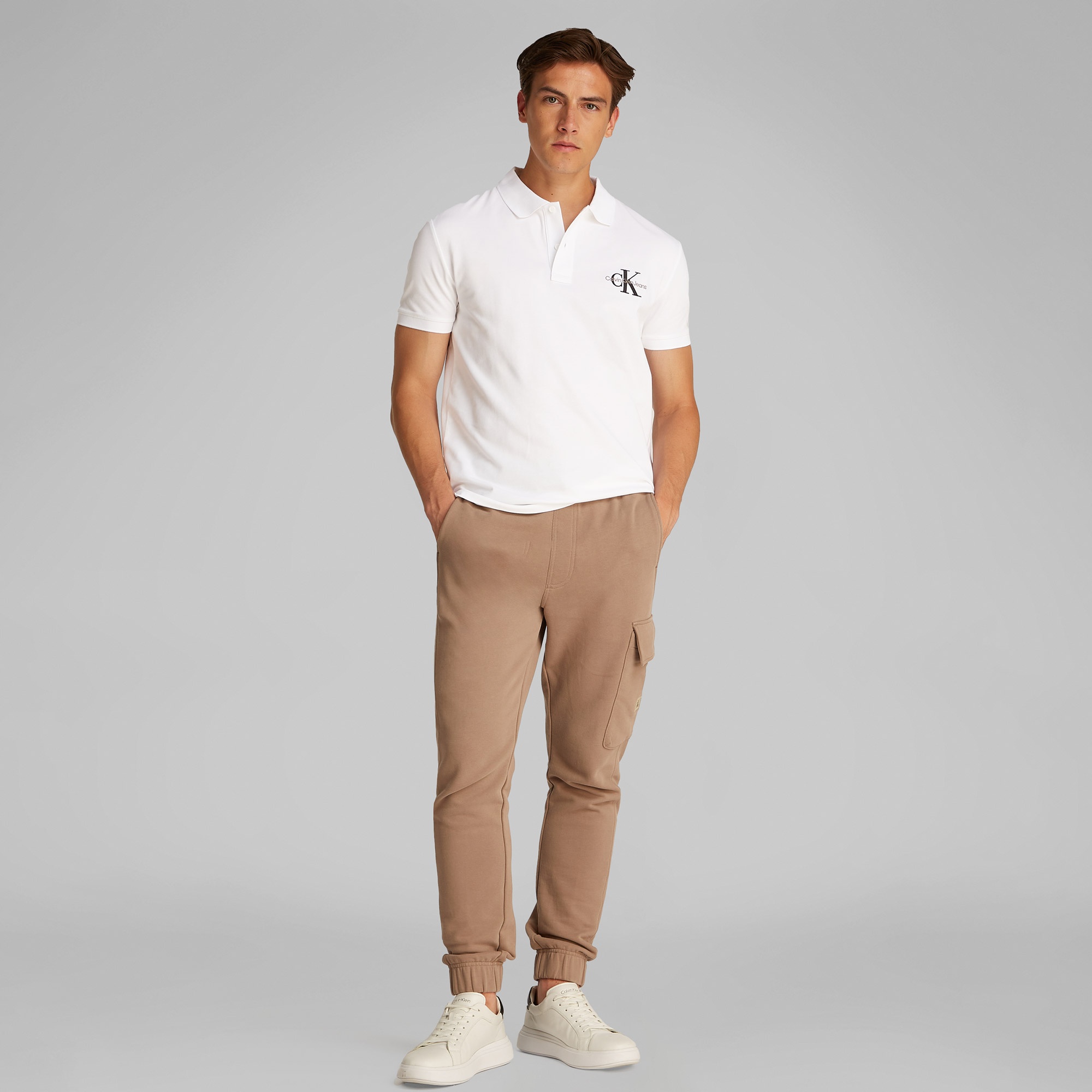 Calvin Klein Monologo Erkek Beyaz Polo