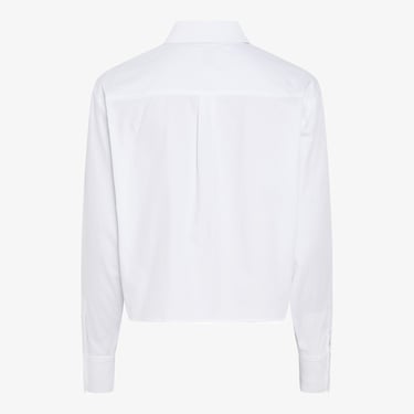  Calvin Klein Soft Cotton Modern Kadın Beyaz Gömlek