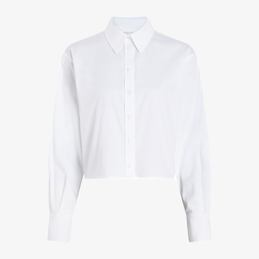  Calvin Klein Soft Cotton Modern Kadın Beyaz Gömlek