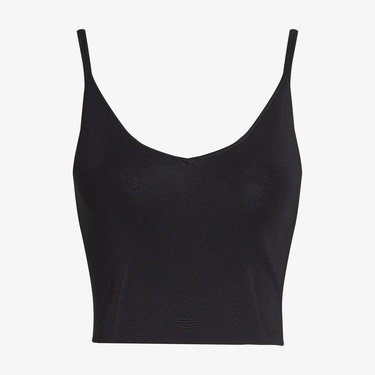  Calvin Klein Rayon Sweater Bralette Kadın Siyah Triko