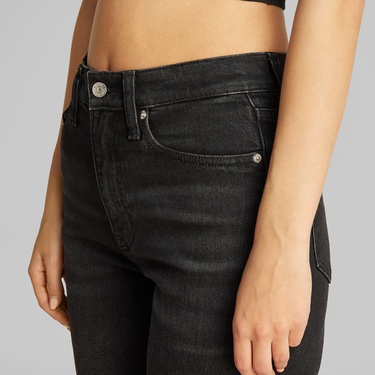  Calvin Klein Rayon Sweater Bralette Kadın Siyah Triko