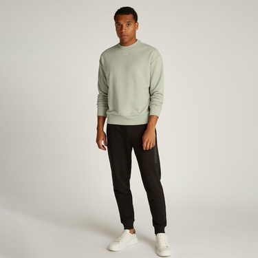  Calvin Klein Nano Logo Erkek Bej Sweatshirt