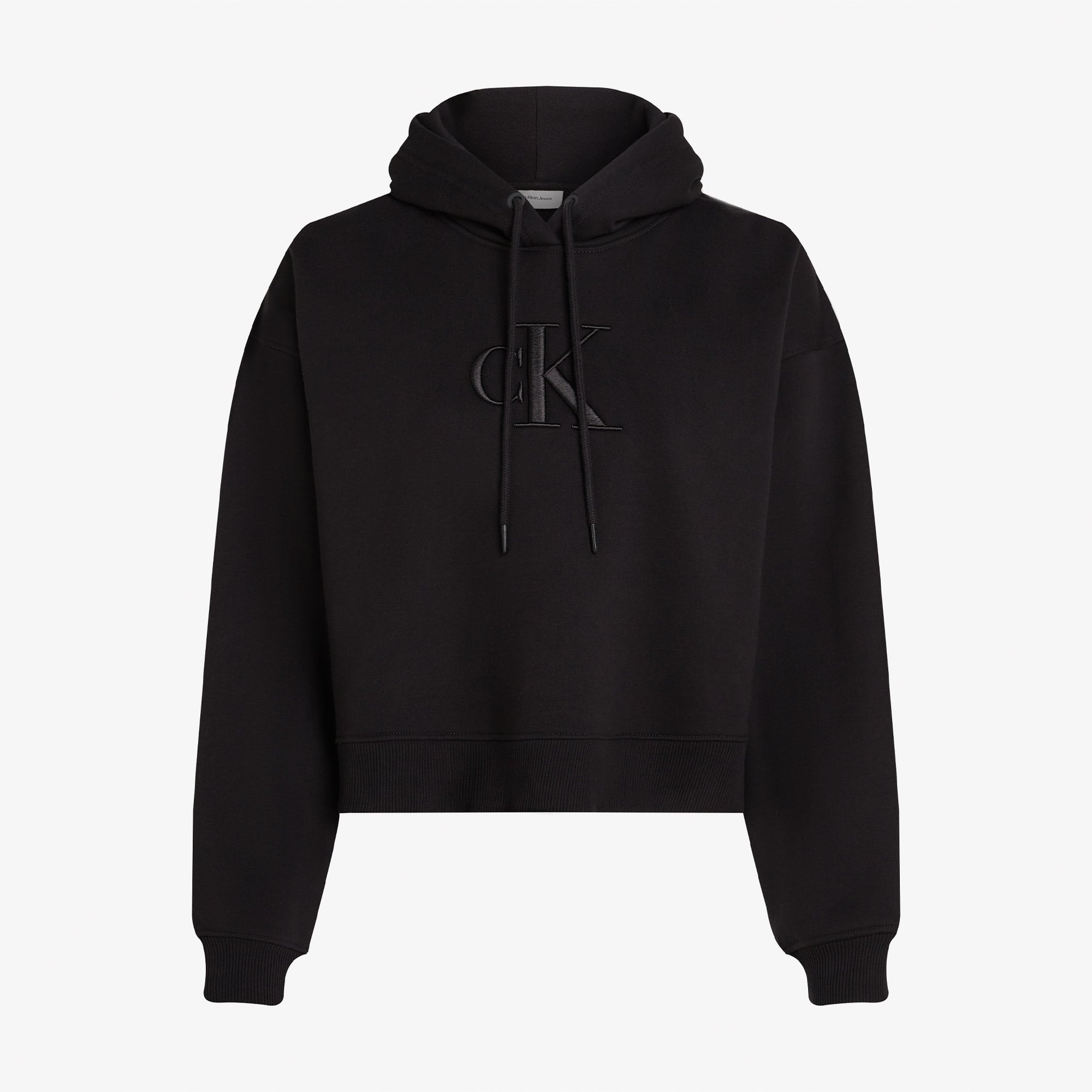 Calvin Klein Raised Embroidery Kadın Siyah Sweatshirt