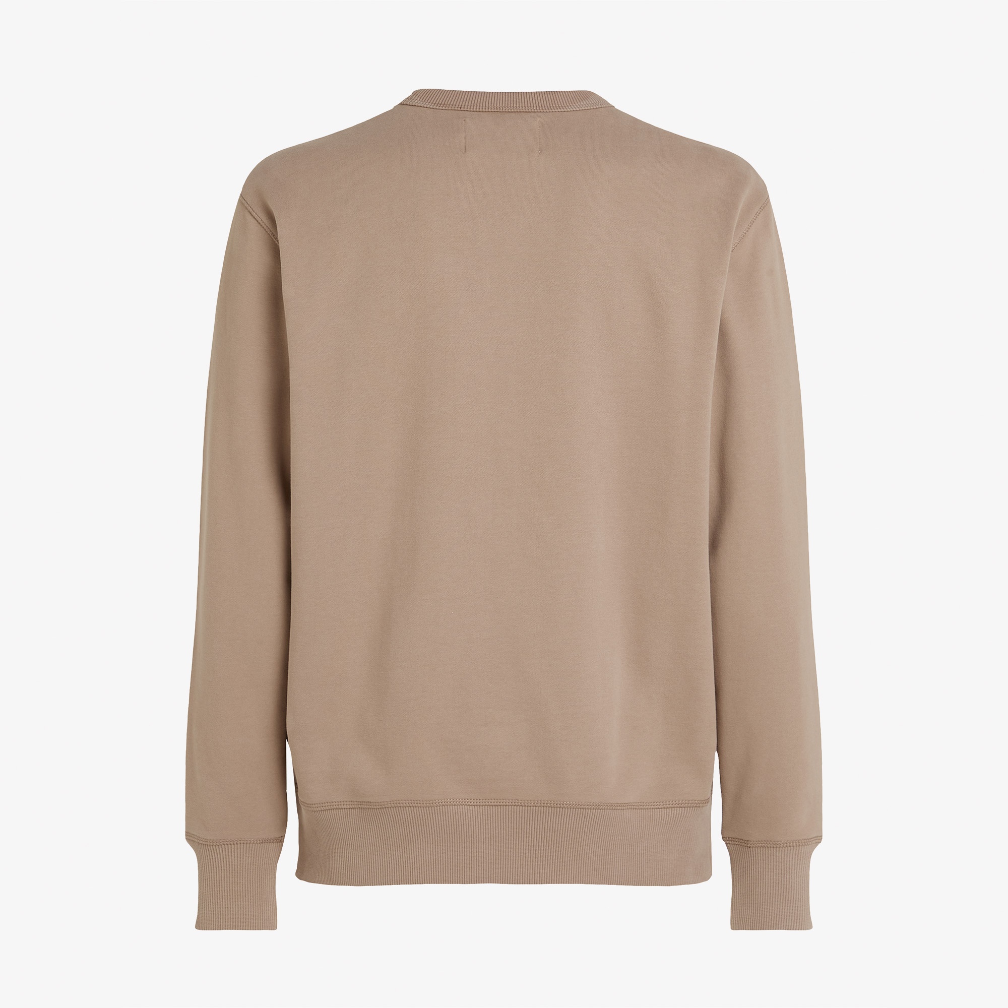 Calvin Klein Woven Label Crew Ne Erkek Gri Sweatshirt