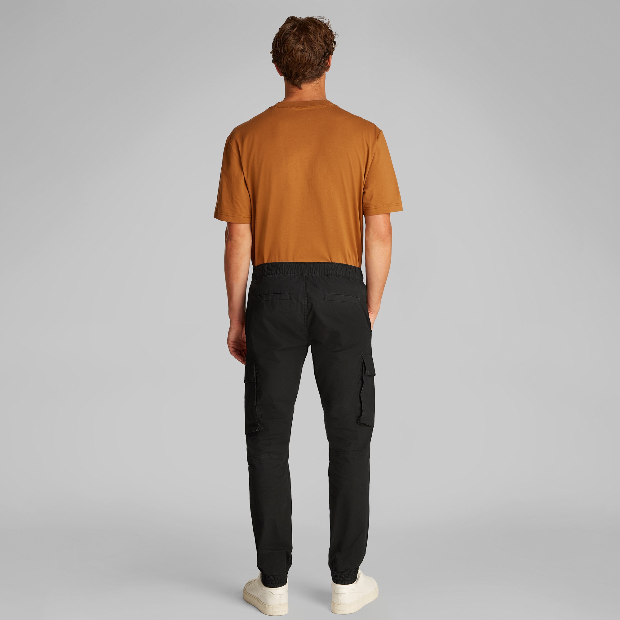 Calvin Klein Skinny Cargo Erkek Siyah Pantolon