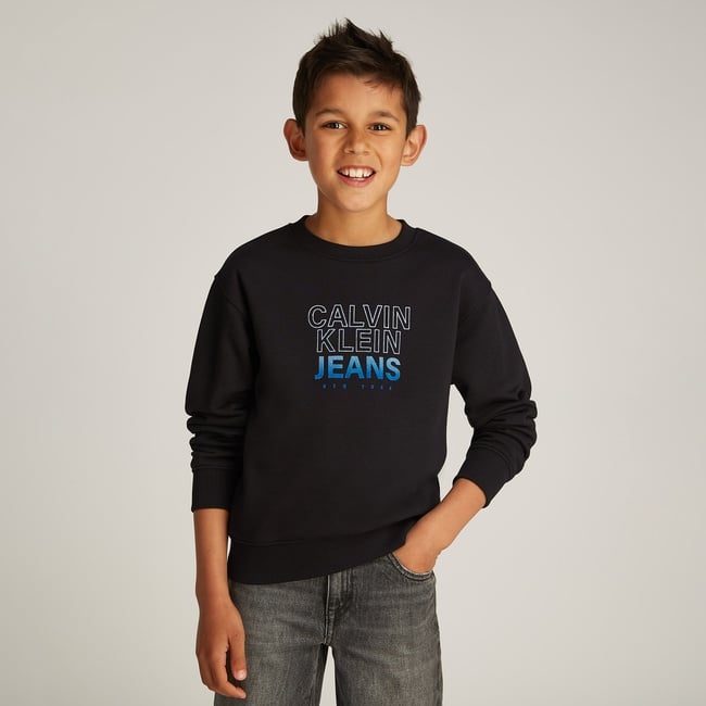  Calvin Klein Çocuk Siyah Sweatshirt
