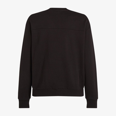  Calvin Klein Structured Embroidery Erkek Siyah Sweatshirt