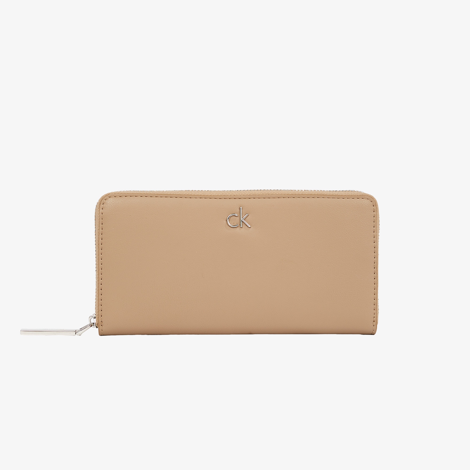Calvin Klein Daily Large Zip Around Pbl Kadın Bej Cüzdan