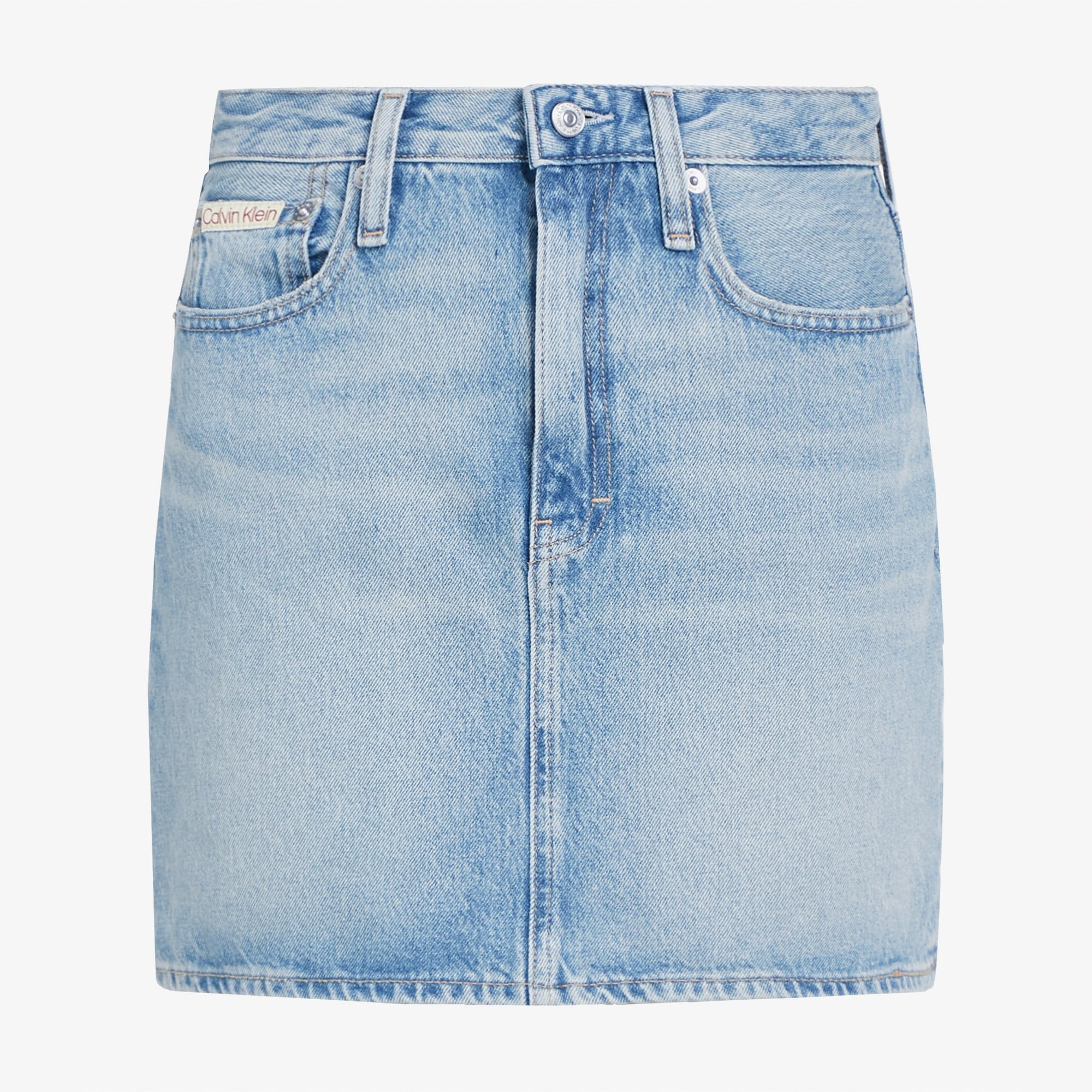 Calvin Klein Regular Mini Kadın Mavi Etek