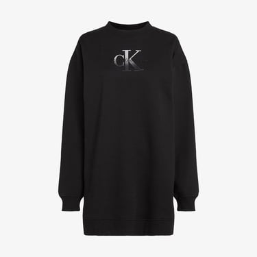  Calvin Klein Monologo Kadın Siyah Elbise