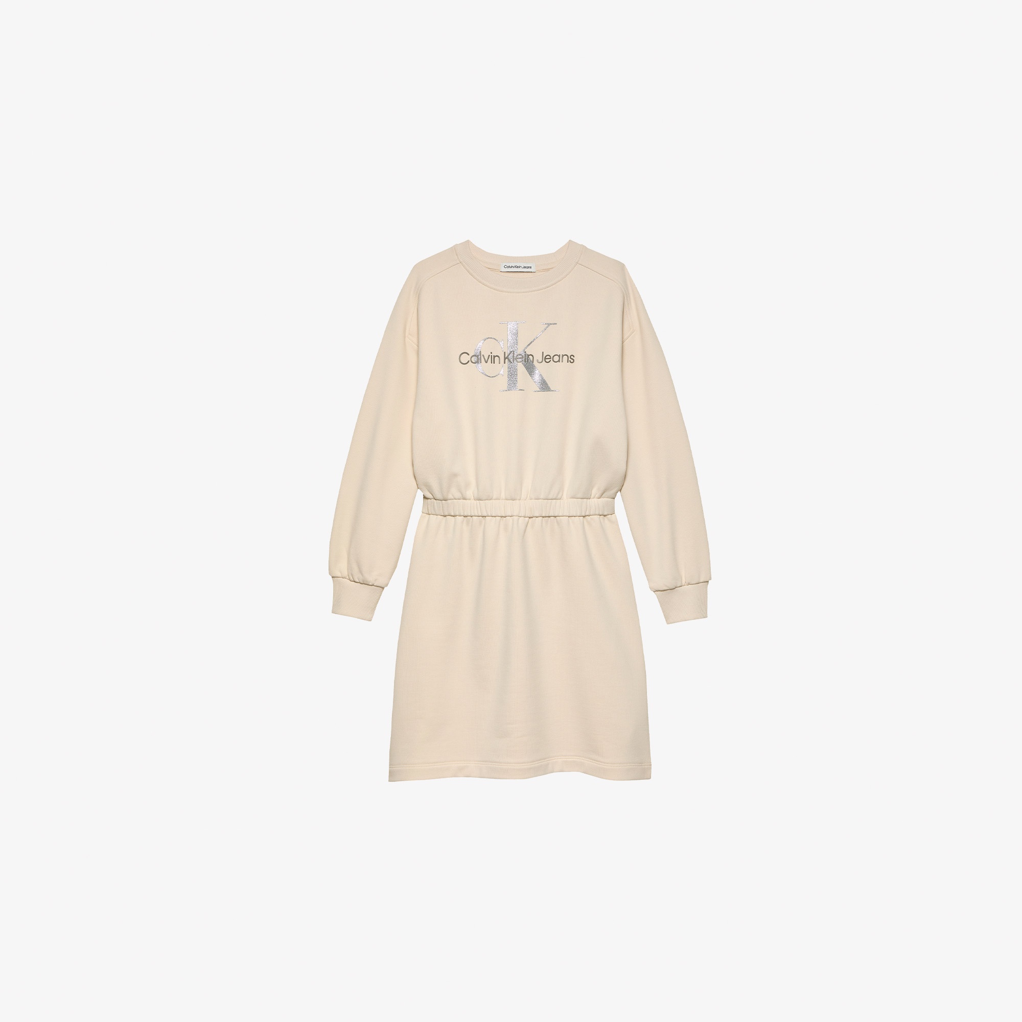 Calvin Klein Glitter Monologo Çocuk Bej Elbise