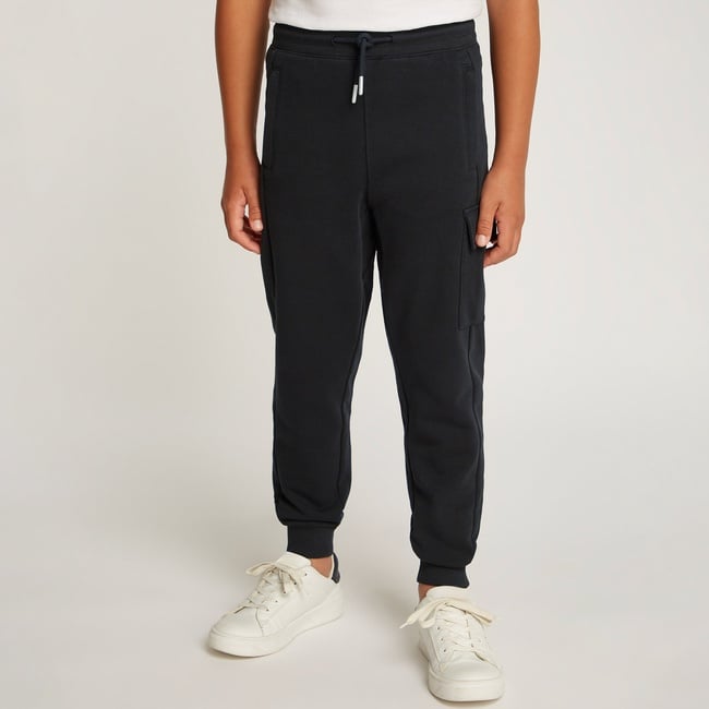  Calvin Klein Cargo Jogger Çocuk Siyah Eşofman Altı