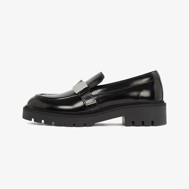  Calvin Klein Flatform Shoe Driver Hdw Kadın Siyah Günlük Ayakkabı
