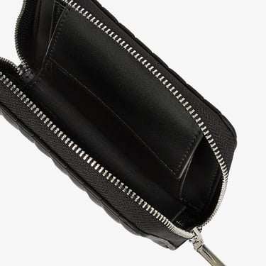  Calvin Klein Mini Line Quilt Md Zip Around Kadın Siyah Cüzdan