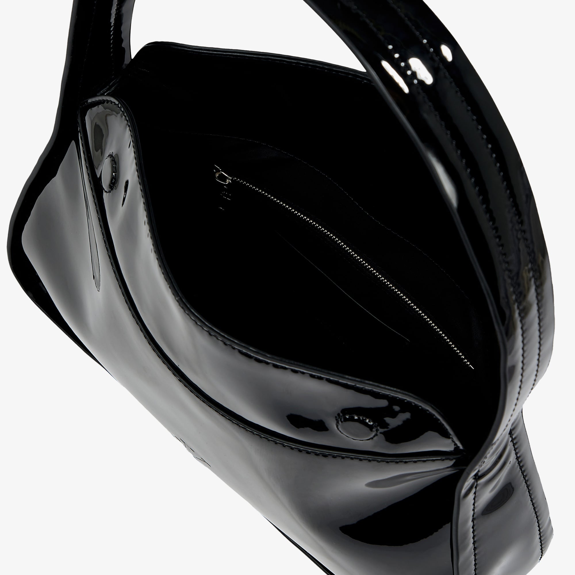 Calvin Klein 25 Patent Kadın Siyah El Çantası
